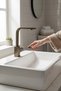 Antique Gold Sink Faucet High Model 360 Degree Rotatable Antique Gold Square Sink Fixture - 3