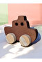 Wooden Toy Ship Natural Handmade Toy - 3