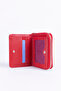 100% Genuine Leather Small Women's Wallet Practical and Minimalist Red - 7