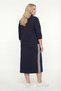 Women's Navy Blue Seasonal Zippered Dress-Jacket Set with Accessories and Hidden Zipper - 5