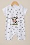 Unisex Cow Printed Short Sleeve Baby Romper Cotton - 3