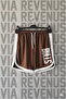 Bulls Text Printed Sports Training Shorts with Piping Detail