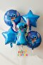 Blue Stitc Balloon Set – 5 Piece Children's Birthday Party Set