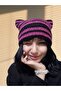Knitted Cat Ear Beanie - 2