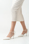 Women's Pearl Bride Pearl Bracelet Thin Heels Special Occasion Wedding Bridal Shoes - 6 cm - 4