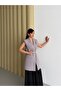 85 cm Long Vest Oversized Gold Buckle Belted Shoulder Pad Piece Elegant Oversized Vest - 7