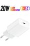 20W Charger Type-C EU White – Fast Charging for Smartphones, Tablets & More – Compact & Efficient U