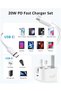 2-Pack USB Type-C Fast Charger for iPhone 15 and Samsung Galaxy – 20W UK Wall PD Adapter with USB-C - 4