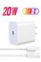 iPhone Charger Fast PD20W USB C Wall Charger Fast Charging Type-C USB Charger Plug Universal Travel