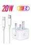 iPhone PD Fast Charger [Apple MFi Certified] 20W Type C Power Block Wall Charger Plug Adapter with