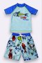 New Season Cute Character Printed Two-Piece Diving Fabric -Uv Protected-Boy'S-Shorts-Swimsuit - 2