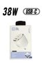 Wall Charger 2.4A 38W – 1 Type-C Port & 1 USB Port for Fast Charging, Compact and Efficient Power A
