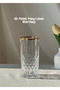 Lara Gold 49 Piece 12 Person Crystal Glass Cup Set Dowry Set - 4