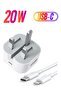 20W PD Type C Power Block Wall Charger Plug Adapter with 1M USB-C to Lightning Cable Compatible wit