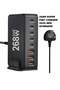 Multi USB Charger, 268W USB C Fast Charger 8-Port Charging Station Portable USB And Type C Charging
