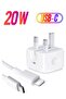 【MFi Certified】 iPhone 20W Charger Plug and 2M USB C to Lightning Cable PD Fast Charger USB C Plug