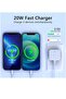 20W USB C Charger Block, 2-Ports [USB-C + USB] Charging Station, QC PD3.0 GaN Fast Charging Block, - 5