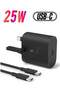 25W PD Fast Charger Adapter, USB C Plug and Cable for Samsung Galaxy S21, S21 FE, S21 Ultra, S22, S