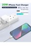 20W USB C Fast Charger for iPhone 14/14 Plus/14 Pro/14 Pro Max/13 12 11 X XR XS SE 2020 8 7 6 6S Mi - 2