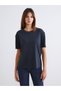 Two Mt Shop Quality Soulife Black Plain Narrow & Slim Short Sleeve Women's T-Shirt - 3