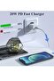 2-Pack 20W USB-C PD Fast Wall Charger with European Standard Plug – Compatible with iPhone 15/14/13 - 5