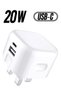 USB + Type C Fast Charger Plug For Samsung Galaxy S23/S23 Plus/S23 Ultra/A14 5G/A54/S22 5G/S22 Plus