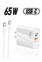 65W Fast Charge Adapter For MacBook Pro Laptop Type C PD Quick Phone Charger For iPhone 13 11 iPad