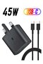 UK USB C Plug & Cable 45W Charger For Samsung FAST Charge Adapter 3 Pin Mains Wall Charging for gal