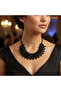 Black Chain Stone Evening Dress Necklace – Modern and Stylish Nighttime Necklace - 3