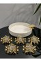 6-Piece Accessory Glass and Porcelain Holder, Compatible with All Serving Presentation Dishes, Bowl and Plate Accessories, Luxury