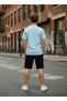 100% Cotton Oversize Fit T-Shirt with Black Shorts Included 100% Cotton - 2