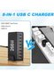 268W Multi-Port USB C Fast Charger with 8-Port Charging Station – GaN Wall Charger Adapter with USB - 5