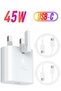 For Samsung 45w Fast Charger Type C Samsung Super Fast Charger 45W with 5FT USB-C Cable*2pcs, Andro