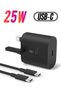 25W USB C Charger Replacement for compatible Samsung UK Travel Adaptor, 25W with USB Type C Cable -