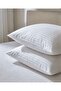 Striped Cotton Satin White 2-Piece Pillowcase Luxury Hotel Type