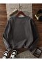 Women's London Est Printed Crew Neck Oversize Sweatshirt - 2