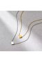 Stainless Steel Thin Elegant Chain Minimal Heart Necklace (50 cm) - 3