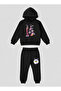 Jax Purple Rabbit Printed Children's 2-Piece Sweatshirt Set