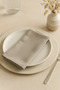 Velvet Textured Premium Stone Color Plain Polyester 6-Piece Seamless Fabric Napkin - 2