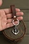 Premium Anchor Design Real Leather Keychain Fashionable Keychain Genuine Leather Keychain - 2