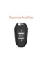 Citroen C3 C4 Elysee C5 Aircross Key Case Cover Without Sustas Model White/Silver - 2