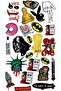 Pop Art Character Sticker Set 22X30 cm – Fun & Retro Design Sticker Pack - 2