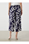 Floral Women's Capri with Elastic Waist - 8