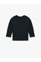 Long Sleeve Cotton Crew Neck Capybara Printed T-Shirt - 2