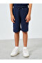 Boys Navy Knit Polo T-Shirt and Shorts Set - 5