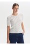 White Organic Cotton Knitwear Top - 2