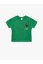 Cotton Short Sleeve Crew Neck Printed T-Shirt - 4