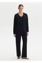 Cotton Silk Blend Black Knitwear Cardigan - 3