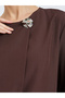 Brown Asymmetric Top and Wide Leg Trousers Co-Ords - 3
