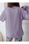 Purple Heart Long Sleeve T-Shirt and Checked Pyjama Set - 2